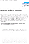 Cover page: Essential Gene Pathways for Glioblastoma Stem Cells: Clinical Implications for Prevention of Tumor Recurrence