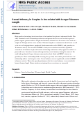 Cover page: Sexual intimacy in couples is associated with longer telomere length