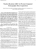 Cover page: Tracker Readout Asic for Proton Computed Tomography Data Acquisition