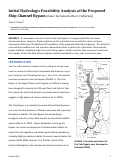 Cover page of Initial Hydrologic Feasibility Analysis of the Proposed Ship Channel Bypass (lower Sacramento River, California