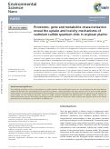 Cover page: Proteomic, gene and metabolite characterization reveal the uptake and toxicity mechanisms of cadmium sulfide quantum dots in soybean plants