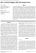 Cover page: Effects of grizzly bear digging on alpine plant community structure