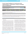 Cover page: Vector-based feedback of continuous wave radiofrequency compression cavity for ultrafast electron diffraction.