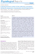 Cover page: Lumped‐parameter models of the pulmonary vasculature during the progression of pulmonary arterial hypertension