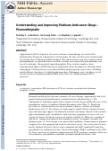 Cover page: Understanding and improving platinum anticancer drugs--phenanthriplatin.