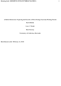 Cover page: A Better Distraction: Exploring the Benefits of Flow During Uncertain Waiting Periods