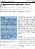 Cover page: The Impact of teledermatology during the COVID-19 pandemic