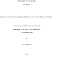 Cover page: Experiences of Autistic College Students in Higher Education and Their Relations with Faculty