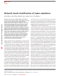 Cover page: Network-based stratification of tumor mutations