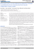 Cover page: Early Brain Loss in Circuits Affected by Alzheimer’s Disease is Predicted by Fornix Microstructure but may be Independent of Gray Matter