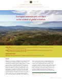 Cover page: Ecological networks and corridors in the context of global initiatives