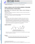 Cover page: Design, synthesis and in vitro splicing inhibition of desmethyl and carba-derivatives of herboxidiene