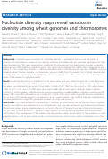 Cover page: Nucleotide diversity maps reveal variation in diversity among wheat genomes and chromosomes