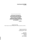 Cover page: Contact Stresses of Pneumatic Tires Measured with the Vehicle-Road Surface Pressure Transducer Array (VRSPTA) System for the University of California at Berkeley (UCB) and the Nevada Automotive Test Center (NATC)