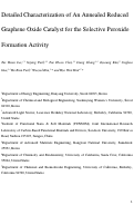 Cover page: Detailed Characterization of an Annealed Reduced Graphene Oxide Catalyst for Selective Peroxide Formation Activity