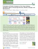 Cover page: Protonation of Surface Carboxyls on Rice Straw Cellulose Nanofibrils: Effect on the Aerogel Structure, Modulus, Strength, and Wet Resiliency