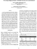 Cover page: Processing Ambiguous Words: Are Blends Necessary for Lexical Decision?