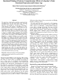 Cover page: Emotional Priming of Sentence Comprehension: Effects of a Speaker’s Static Emotional Expression and Listener Age