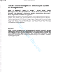 Cover page: IMG/M: A data management and analysis system for metagenomes