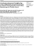 Cover page: Interfraction Anatomical Variability Can Lead to Significantly Increased Rectal Dose for Patients Undergoing Stereotactic Body Radiotherapy for Prostate Cancer