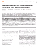 Cover page: Hypertension-associated C825T polymorphism impairs the function of Gβ3 to target GRK2 ubiquitination