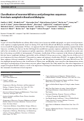 Cover page: Classification of new morbillivirus and jeilongvirus sequences from bats sampled in Brazil and Malaysia