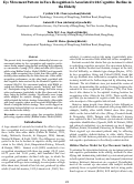 Cover page: Eye Movement Pattern in Face Recognition is Associated with Cognitive Decline in the Elderly