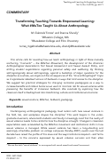 Cover page: Transforming Teaching towards Empowered Learning: What #MeToo Taught Us about Anthropology