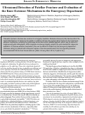 Cover page: Ultrasound Detection of Patellar Fracture and Evaluation of the Knee Extensor Mechanism in the Emergency Department