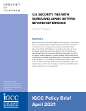 Cover page: U.S. Security Ties With Korea and Japan: Getting Beyond Deterrence