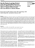 Cover page: Specific Regional and Age-Related Small Noncoding RNA Expression Patterns Within Superior Temporal Gyrus of Typical Human Brains Are Less Distinct in Autism Brains