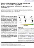 Cover page: Stability and mechanism of threose nucleic acid toward acid-mediated degradation.