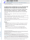 Cover page: Sensitivity analysis and diagnostic accuracy of the Brief Smell Identification Test in patients with chronic rhinosinusitis