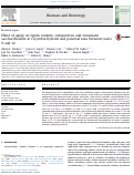 Cover page: Effect of aging on lignin content, composition and enzymatic saccharification in Corymbia hybrids and parental taxa between years 9 and 12