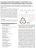 Cover page: Cooperative Carbon Dioxide Adsorption in Alcoholamine- and Alkoxyalkylamine-Functionalized Metal-Organic Frameworks.