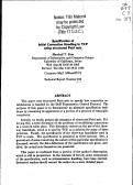 Cover page: Specification of initial connection handling in TCP using structured Petri nets