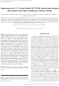 Cover page: Implementation of 3 T Lactate-Edited 3D 1H MR Spectroscopic Imaging with Flyback Echo-Planar Readout for Gliomas Patients