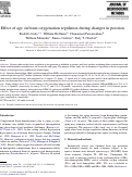 Cover page: Effect of age on brain oxygenation regulation during changes in position