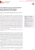 Cover page: The Helicobacter pylori Autotransporter ImaA Tempers the Bacterium's Interaction with α5β1 Integrin