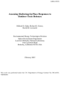 Cover page: Assessing Sheltering-in-Place Responses to Outdoor Toxic Releases