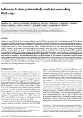 Cover page: Influenza A virus preferentially snatches noncoding RNA caps