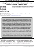 Cover page: Stafﬁng Patterns of Non-ACGME Fellowships with 4-Year Residency Programs: A National Survey