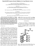 Cover page: Single SQUID frequency-domain multiplexer for large bolometer 
arrays