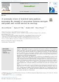 Cover page: A systematic review of trial-level meta-analyses measuring the strength of association between surrogate end-points and overall survival in oncology