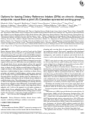 Cover page: Options for basing Dietary Reference Intakes (DRIs) on chronic disease endpoints: report from a joint US-/Canadian-sponsored working group 1–3