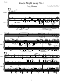 Cover page: Blood Night Song No.1 (Frog Chorus)