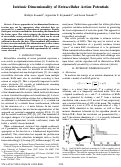 Cover page: Intrinsic Dimensionality of Extracellular Action Potentials