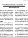 Cover page: Acute Cardiogenic Shock in a Patient with Dilated Cardiomyopathy due to Chronic Methamphetamine Use: A Case Report and Discussion