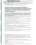 Cover page: Optimizing scalable, technology-supported behavioral interventions to prevent opioid misuse among adolescents and young adults in the emergency department: A randomized controlled trial protocol