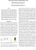 Cover page: Object Representation in Multiattribute Choice